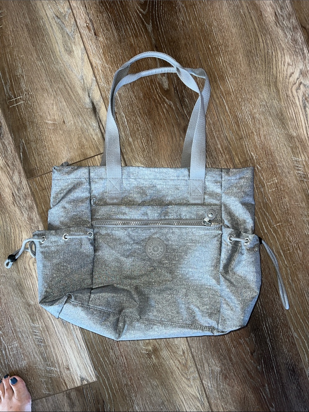 Kipling Gray Everyday Tote with Front Zip Pocket - Picture 7 of 7